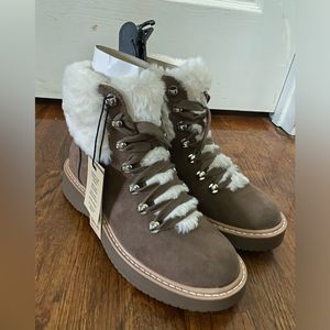 Madden NYC fur brown booties